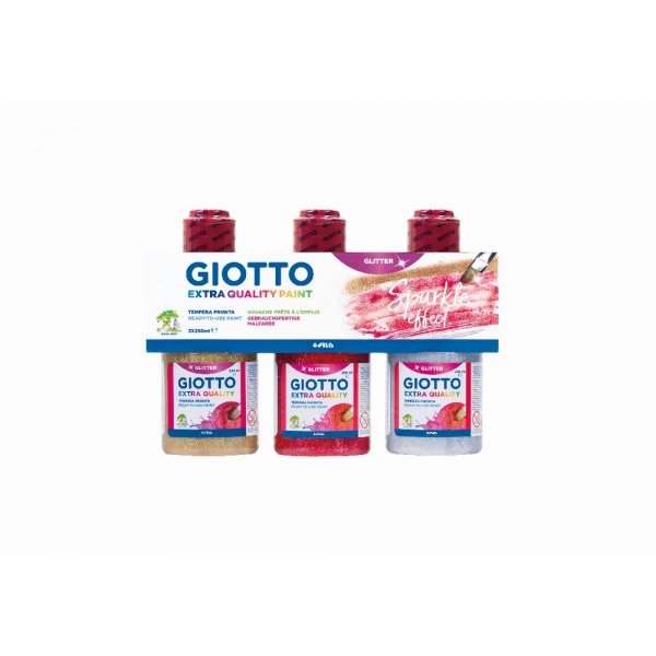 Glitterverf Giotto - 3x250 ml