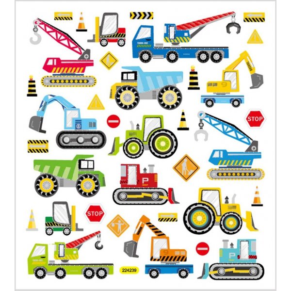 Stickers - werkvoertuigen