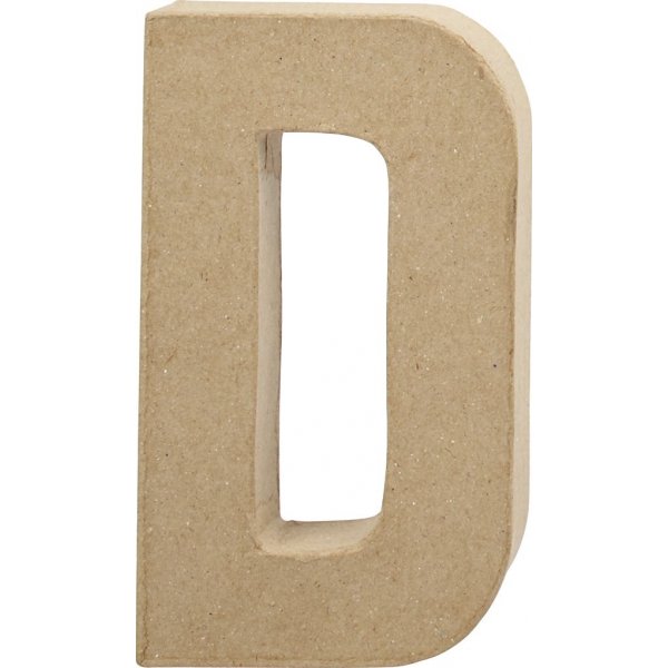 Kartonnen letter - D - 5 cm