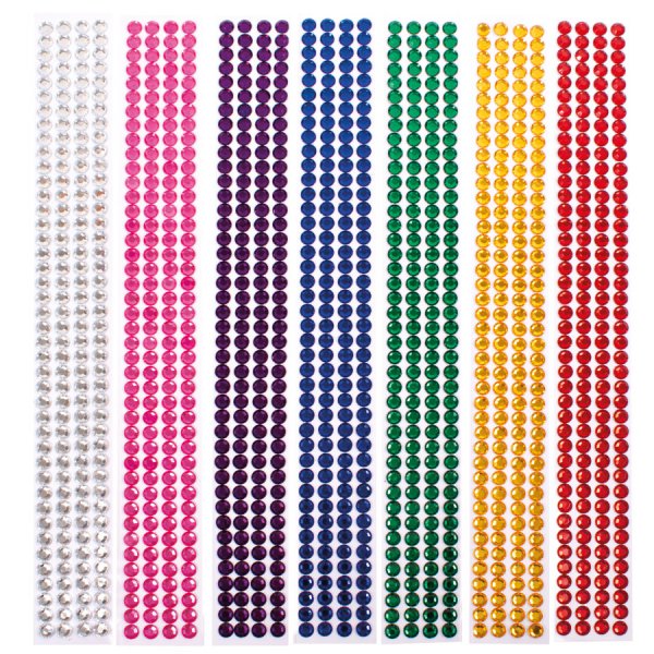 Kristalstenen - 8 mm - 7 kleuren x 168 st
