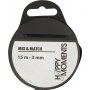 Satijnen lint - zwart - B3 mm - 15 m