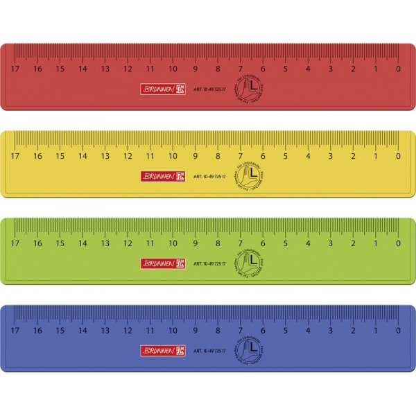 Liniaal 17 cm voor linkshandigen