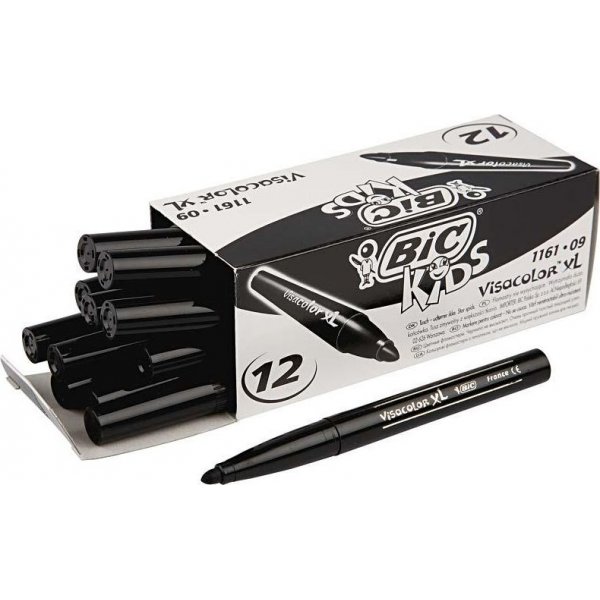 Visa Color Marker - 3 mm - Zwart - 12 st