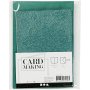 Kaarten en enveloppen - groen - glitter - 4 sets