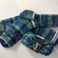 Klant imago DROPS Fable Print garen - 50g - Groen/turkoois (677)