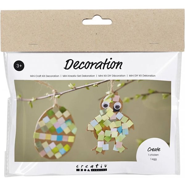 Mini DIY Kit Decoratie, Ei en Kip