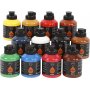 Pigment Art School - standaardkleuren - halfglanzend - 12 x 500 ml