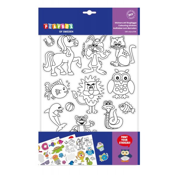 Stickers Kleurplaten - 10 vellen