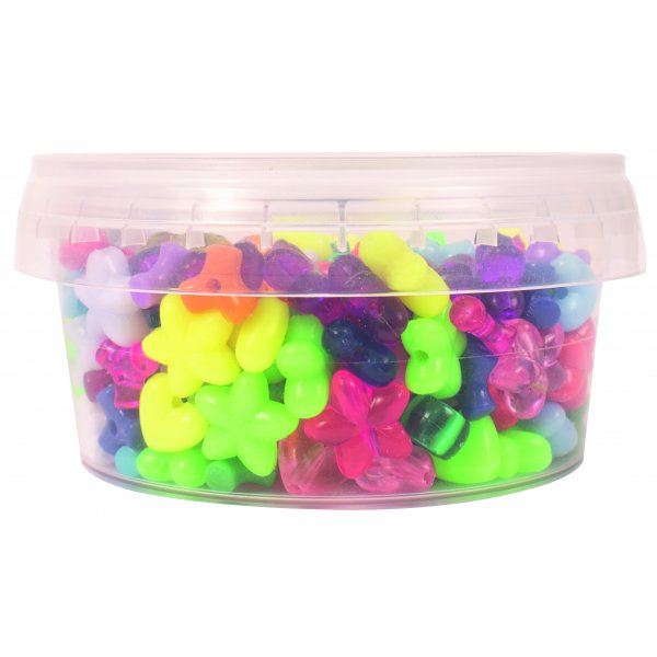 Parels in een potje - Parelmix figuren - 250 st