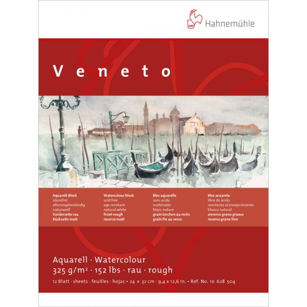 Aquarelblok Hahnemhle Veneto 325g Grof/Mat - 24x32cm