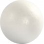 Piepschuim bollen - wit - 12 cm - 5 st