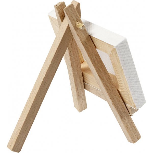 Schildersezel met afneembaar canvas - wit