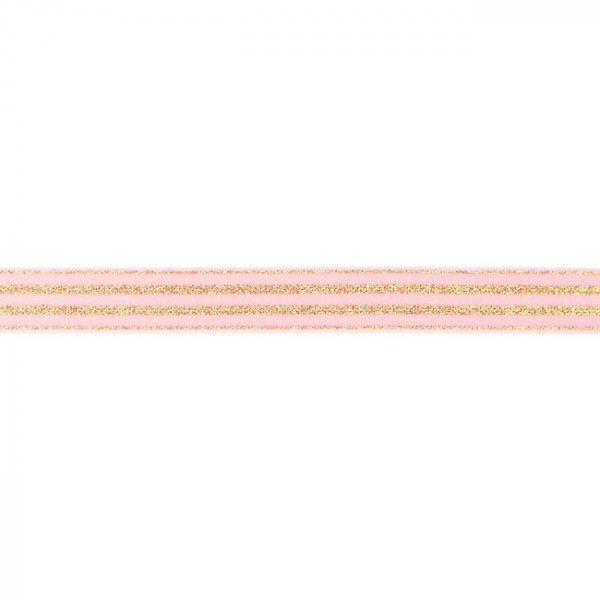 Elastiek - Lurex - goud - 20 mm