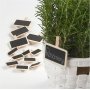 Bord met clip - 4 x 2 cm - 12 st