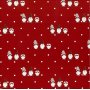 Cadeaupapier - rood - Scandinavische kerstman - 100 m
