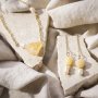 Mini DIY Kit Sieraden, kettingen en armbanden met honing-calciet