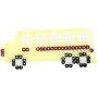 Parelbordjes - auto - vliegtuig - boot - tractor - bus en fiets - 6 st