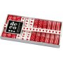 Decoratief lint - rood/wit harmonie - 12 x 1 m