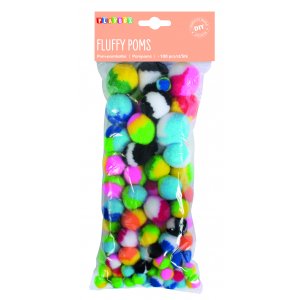 Pompom Veelkleurig - 100 st