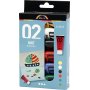 Schoolverf - Acryl - standaardkleuren - mat - 6 x 20 ml