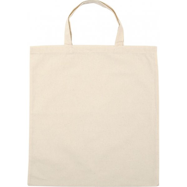 Stoffen tas - lichte natuur - 38x42 cm - 5 st