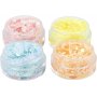 Glitterklei, pastelkleuren 4x5 ml