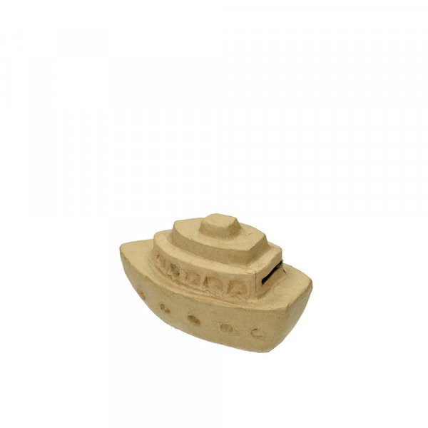 PappArt Spaardoos Stoomboot - 17,5x8x10,5 cm