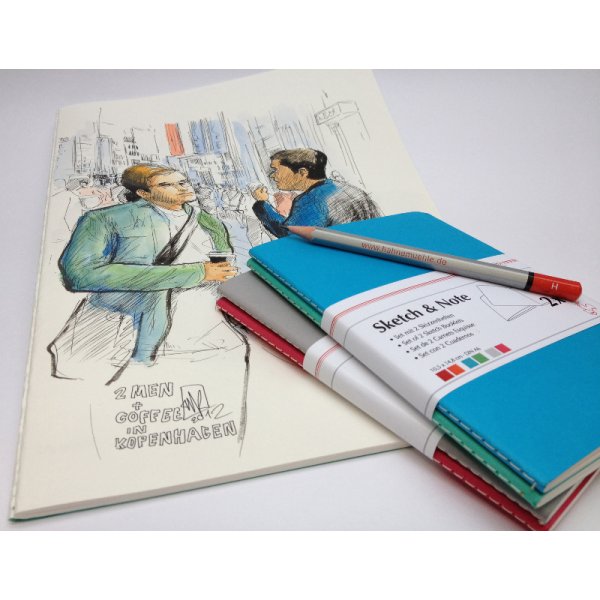 Schetsboek Hahnemhle Gekleurd 125g