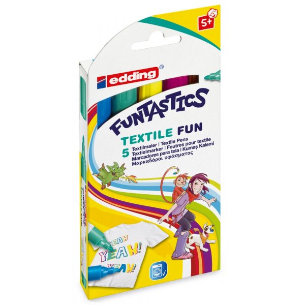 Edding Textielplezier - 5 delen
