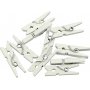 Mini wasknijpers - wit - 36 st