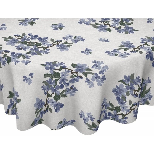 Wasdoek rond - Elsie blauw Wasdoek rond - Elsie blauw