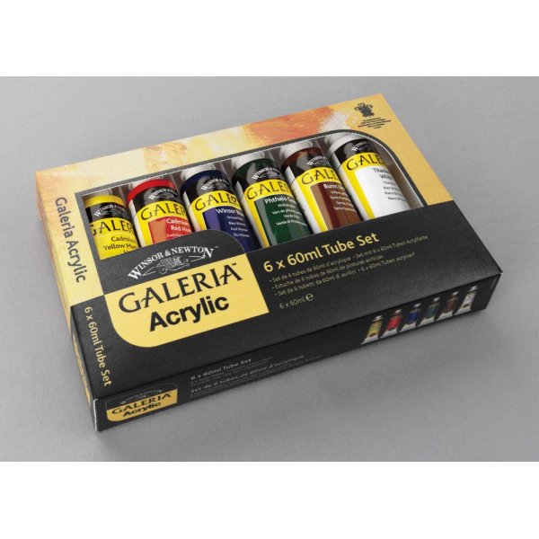 Acrylverf W&N Galeria - Verfset 6x60 ml