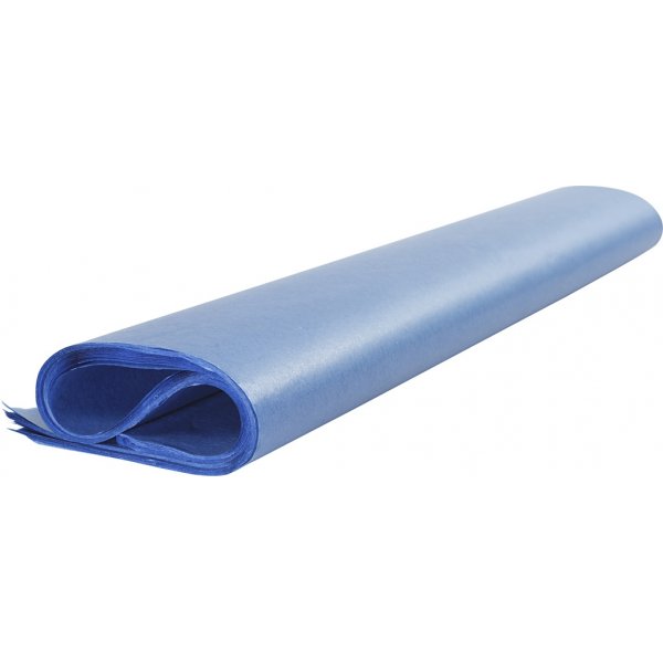 Vloeipapier - blauw - 50 x 70 cm - 14 gr - 25 vellen Vloeipapier - blauw - 50 x 70 cm - 14 gr - 25 vellen