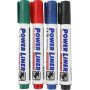 Whiteboardstiften 4 mm - gemengde kleuren - 4 st