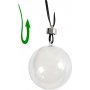 Decoratieve bal - transparant - 5 cm - 10 st
