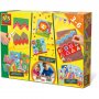 De mozaekset met accessoires