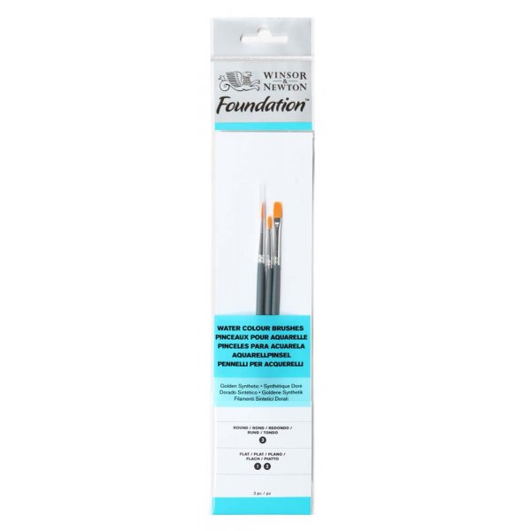 Synthetische penselenset W&N Foundation Watercolour - Nr. 12