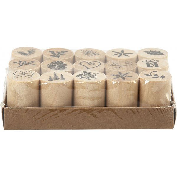 Deco Art Stempelset - Kerstmis - 15 st Deco Art Stempelset - Kerstmis - 15 st