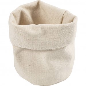 Stoffen mandjes van licht katoen, naturel, Ø 9 cm, 10 stuks Stoffen mandjes van licht katoen, naturel, Ø 9 cm, 10 stuks