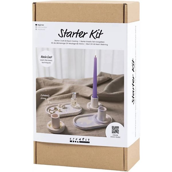 Start DIY Kit Harsgieten, Kandelaars en dienbladen Start DIY Kit Harsgieten, Kandelaars en dienbladen