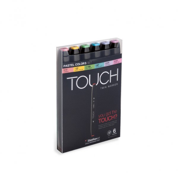 Touch Twin Marker 6st - Pastelkleur