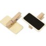 Bord met clip - 4 x 2 cm - 12 st