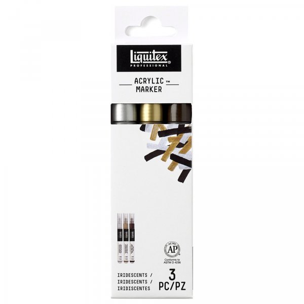 Kleurstiftset Liquitex glanzend - 3 kleuren