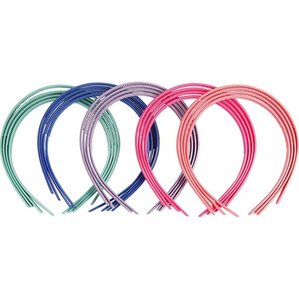 Diadeem - 8 mm - gemengde kleuren - 20 st