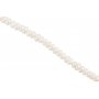 Zoetwaterparels op draad - 4-6 mm - Parelmoer - 40 cm