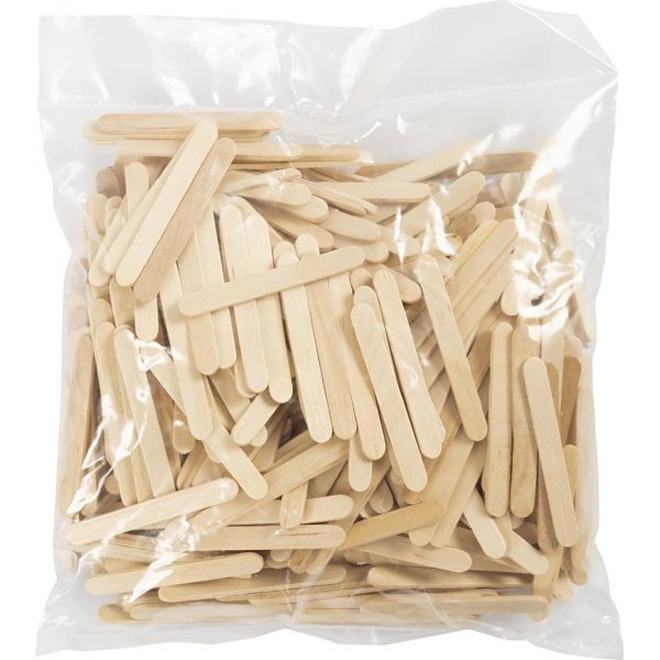 Ijslollystokjes - 5,5 cm x 6 mm - 400 st Ijslollystokjes - 5,5 cm x 6 mm - 400 st