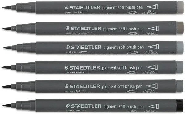 Staedtler Pigment zachte borstelpen