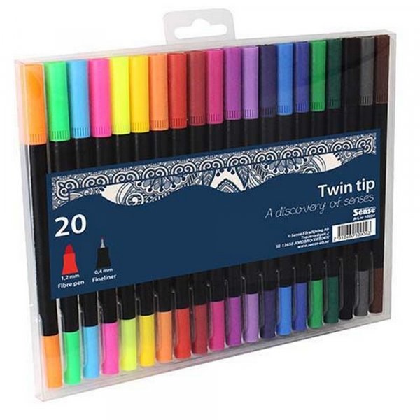 Fineliner Sense TwinTip - 20 pennen