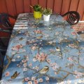 Klant imago Wasdoek Bloemen & Vogel - Blauw