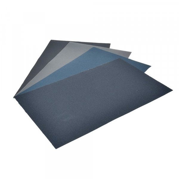 Nat schuurpapier 140 x 230 mm - 4 delen gemengd